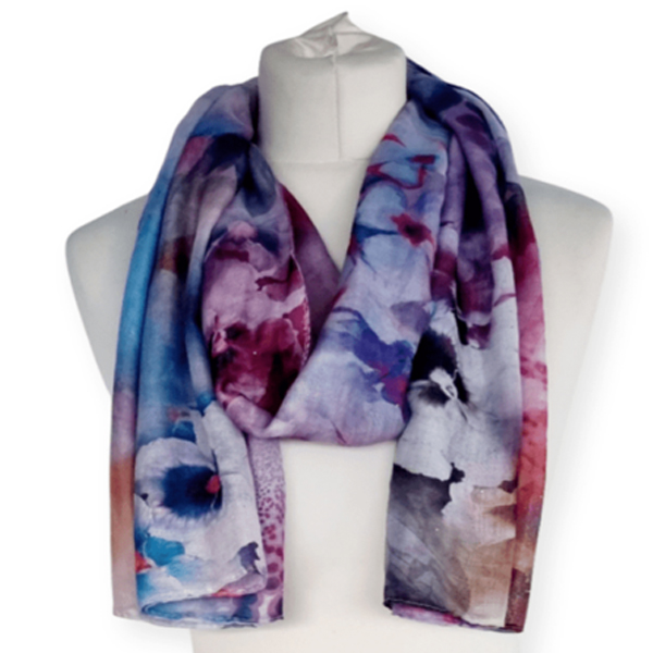 Floral Print Purple